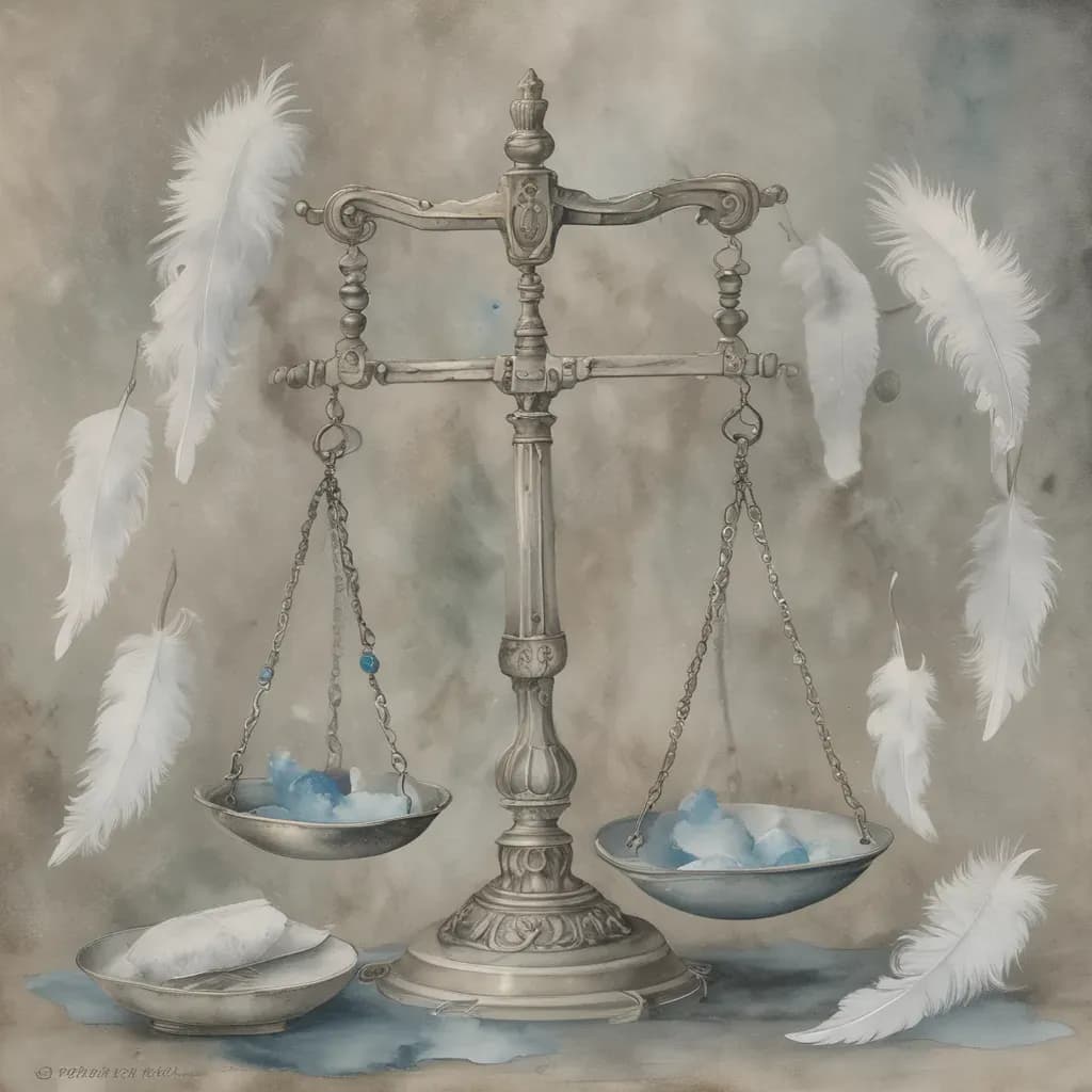 A Pound of Feathers illustration