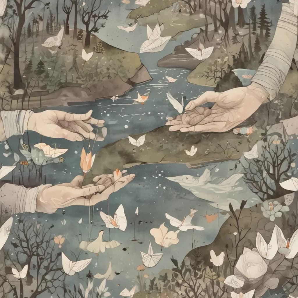 Down, Down, Stream illustration